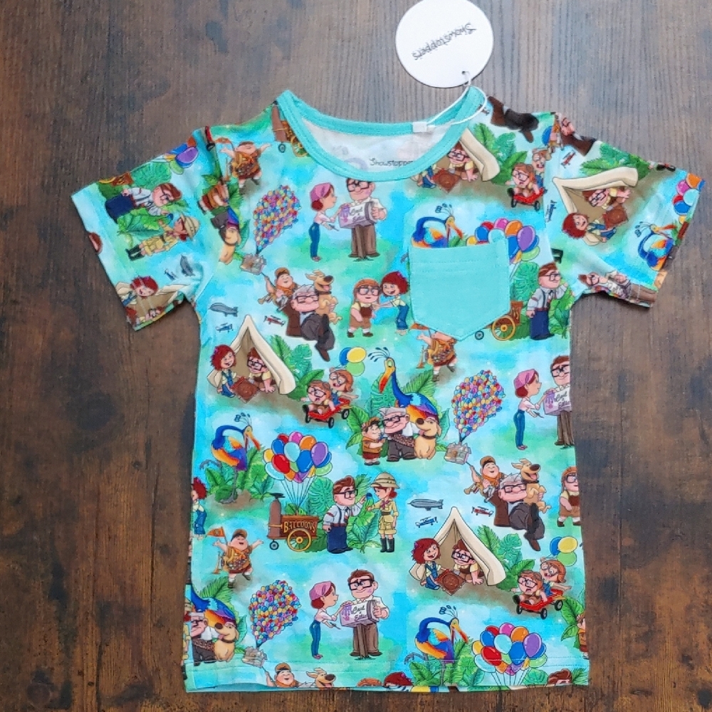 BNWT Showstoppers Up pocket tee 4T gender neutral *only the shirt* vibrant color